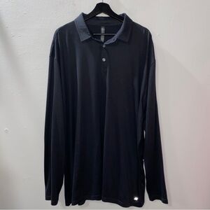 Anderson Ord Long Sleeve Golf Polo Shirt Dark Gray Performance Apparel Size 3XL